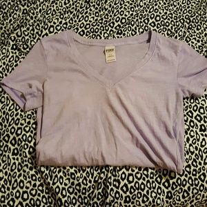 Purple Victoria Secret pink shirt