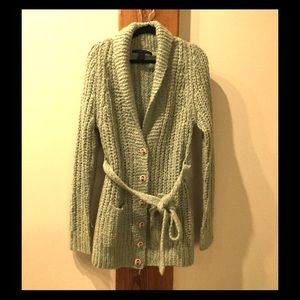 Marc by Mark Jacobs Mint GRN button sweater w Tie