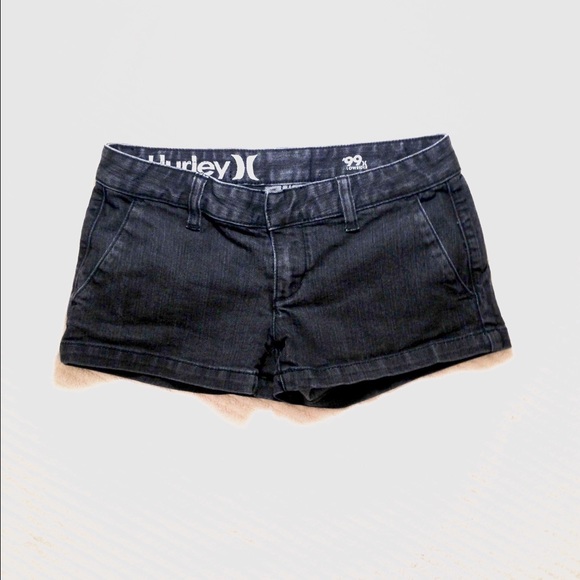 NWOT Black Wash Hurley Denim Shorts