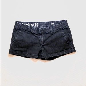 NWOT Black Wash Hurley Denim Shorts