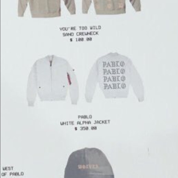 KanyeWest popup shop Los AngelesTLOP bomber jacket - Picture 3 of 4