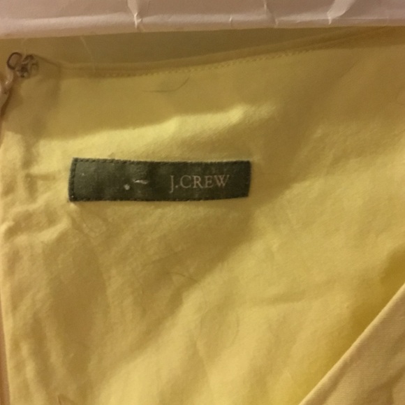 JCrew Yellow summery embroidered dress - Picture 4 of 4