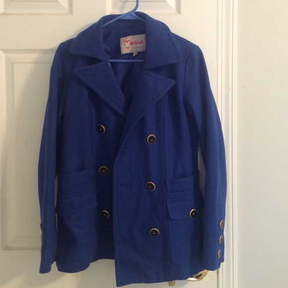 Blue peacoat from Nordstrom. - Picture 1 of 3