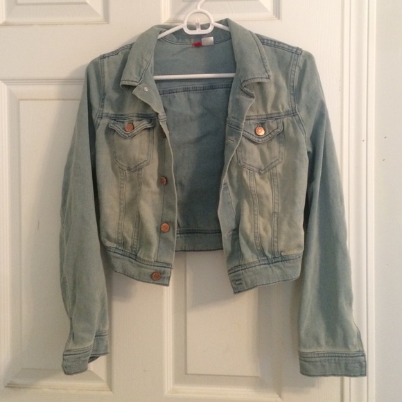 Cropped jean jacket