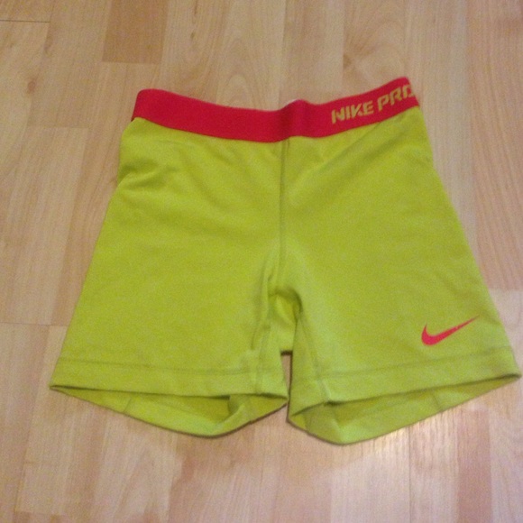 Neon Nike Pro Compression Short