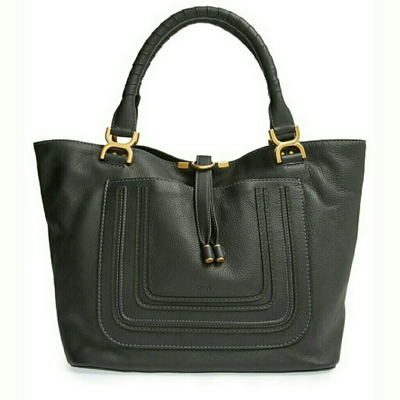 Chloe Handbags - *sold* Chloe "marcie new" leather black tote