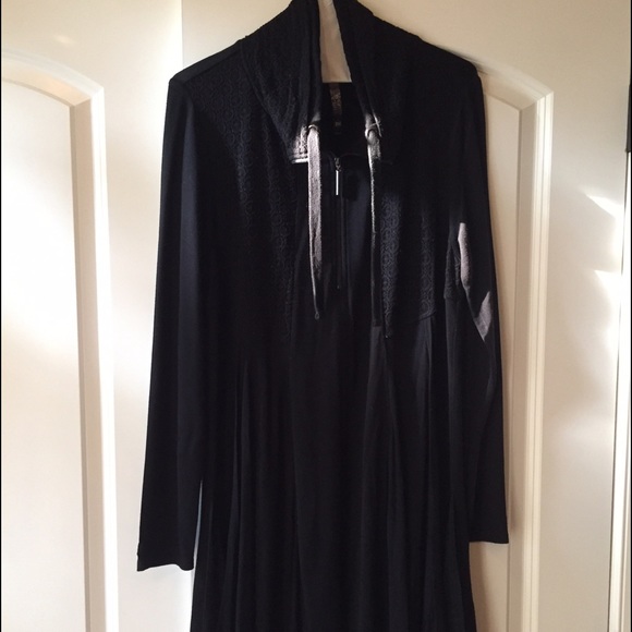 Long sleeve black dress