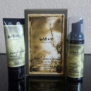 NIB! Wen Sweet Almond Mint Travel Kit + Bonus