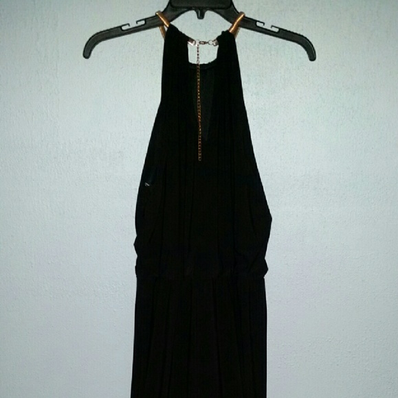 Black maxi dress