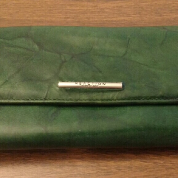 Wallet - Kenneth Cole Reaction - green leather
