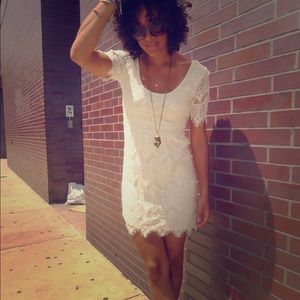 Urban Outfitters White Lace Dress
