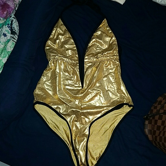 Gold bodysuit never worn!