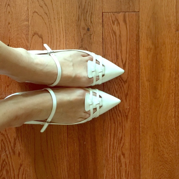 Miu Miu White Ballerina Flats 8