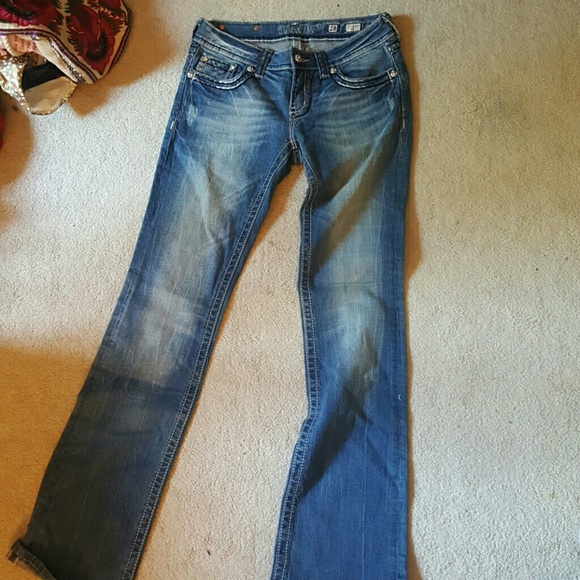 Miss Me Boot Cut distressed jeans