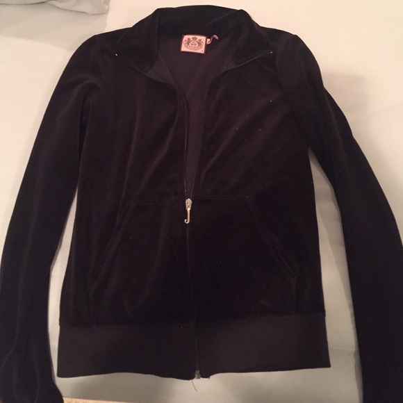 Black juicy zip up jacket