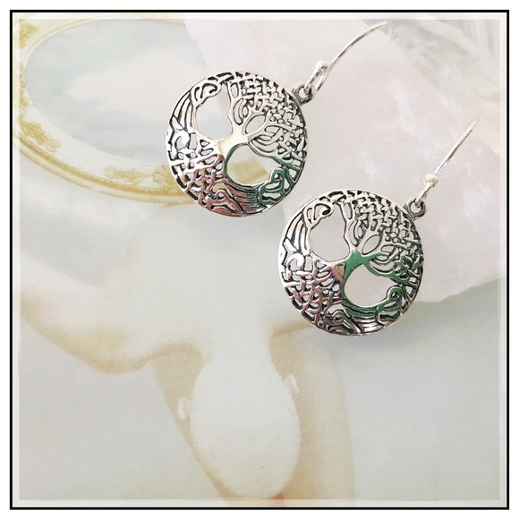 Jewelry - Sterling Silver Tree Of Life Earrings