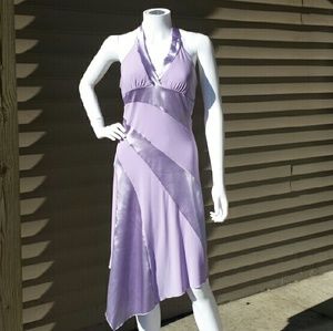 Beautiful Lavender Halter Summer Dress