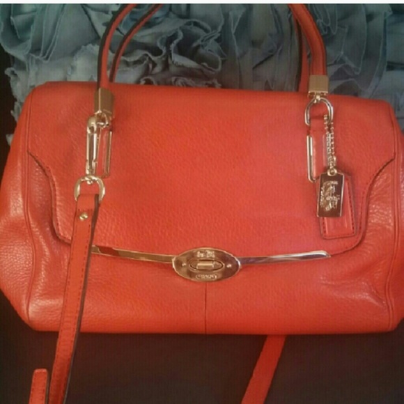 ***SOLD***Burnt Orange Coach Purse