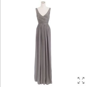 J crew bridesmaid dress in grey