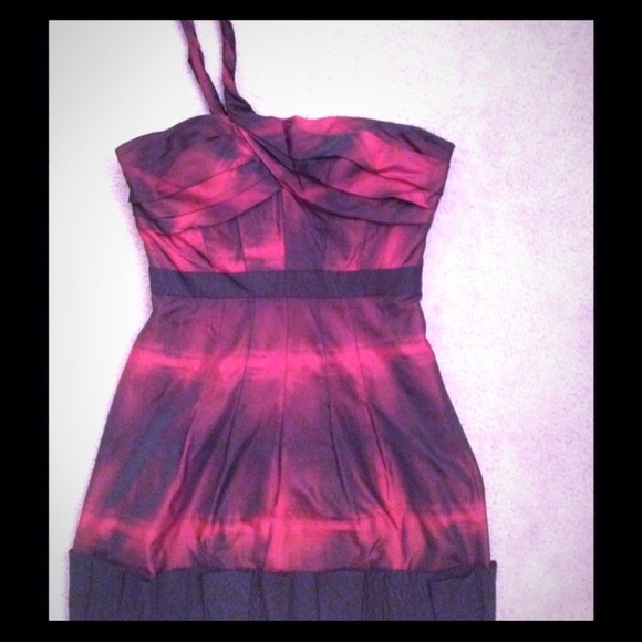 Bcbg size 0 one strap cocktail dress. - Picture 2 of 6