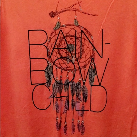 Orange Rust Scoop Neck Tee - Picture 2 of 3