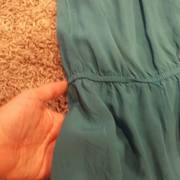 Teal one shoulder romper - Picture 2 of 2