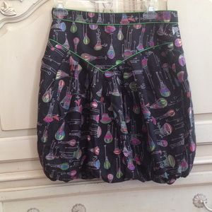 Anthropologie bubble mini skirt