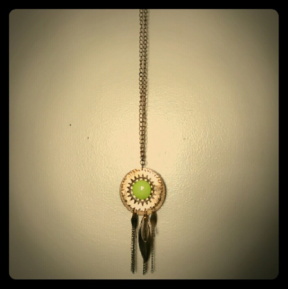 Gold and Green Necklace