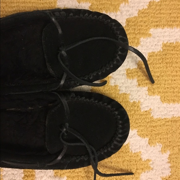 Moccasins!!! Cozy and casual.
