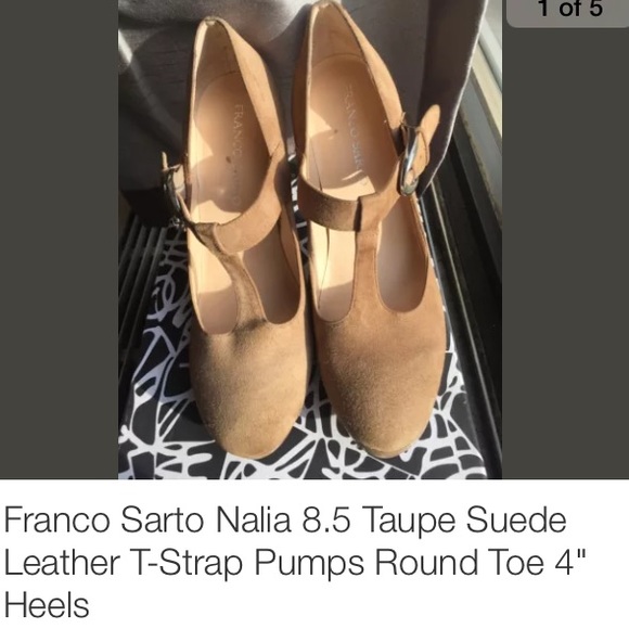 Franco Sarto nude pumps.