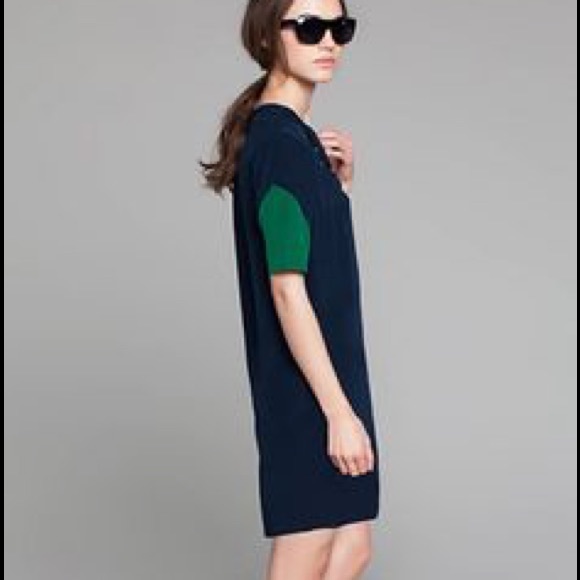 Emerson Fry color block T-Snap silk dress