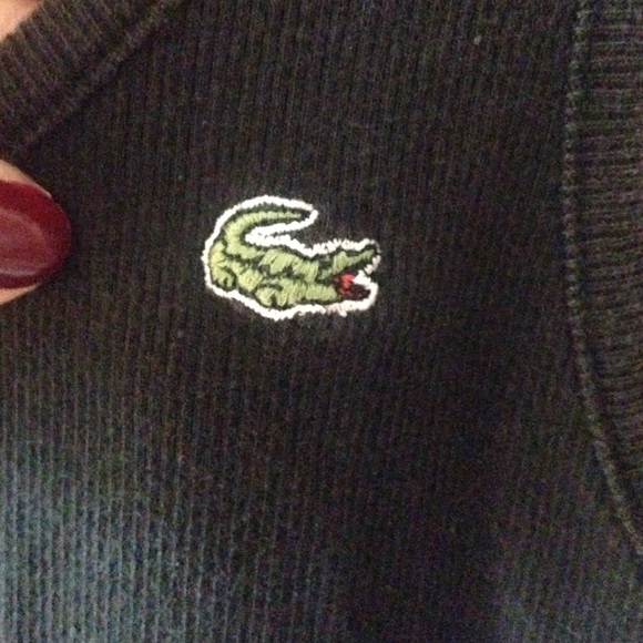 vintage black Lacoste tank top