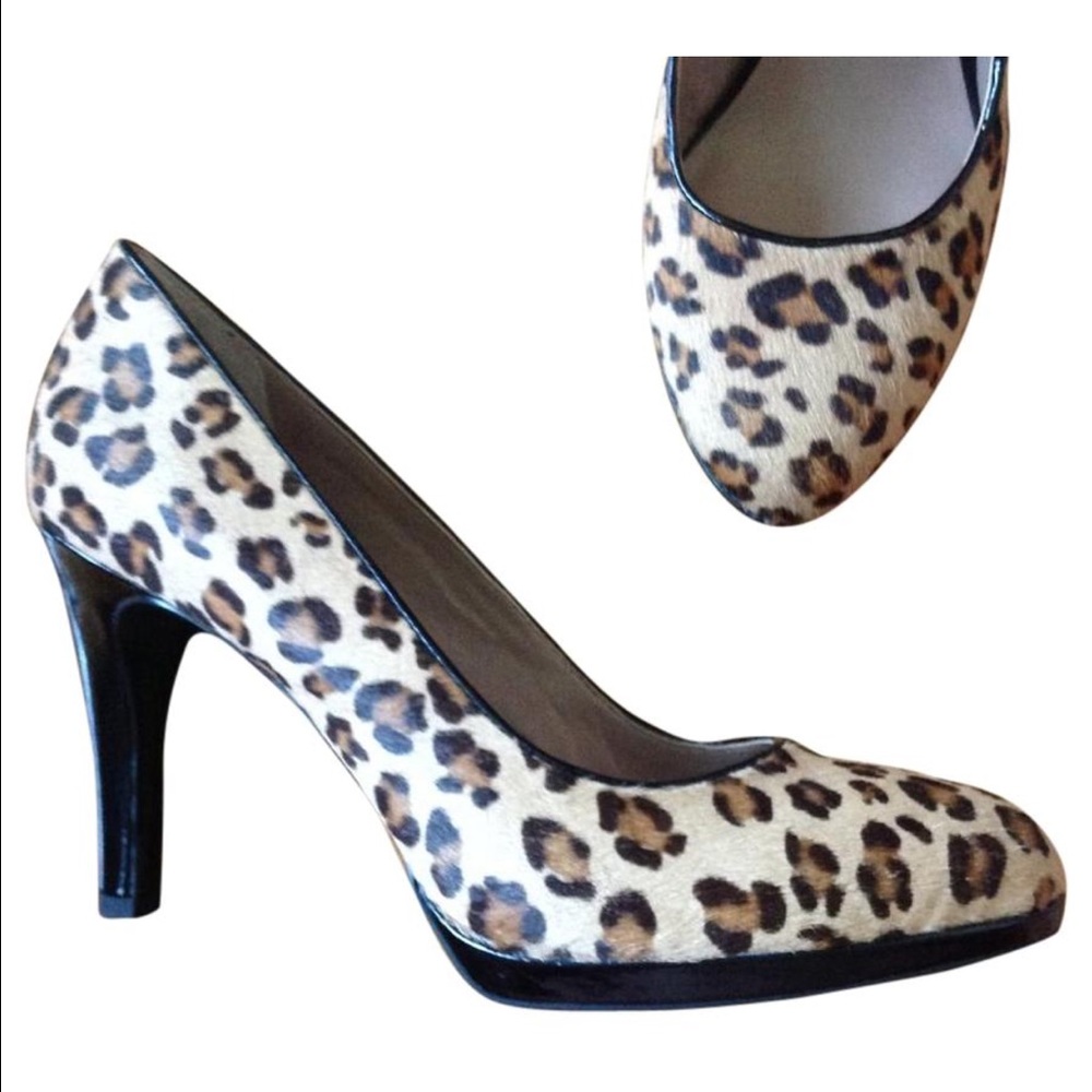 NEW FRANCO SARTO leopard print classic pump shoes