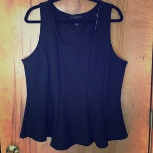 Geo print peplum top