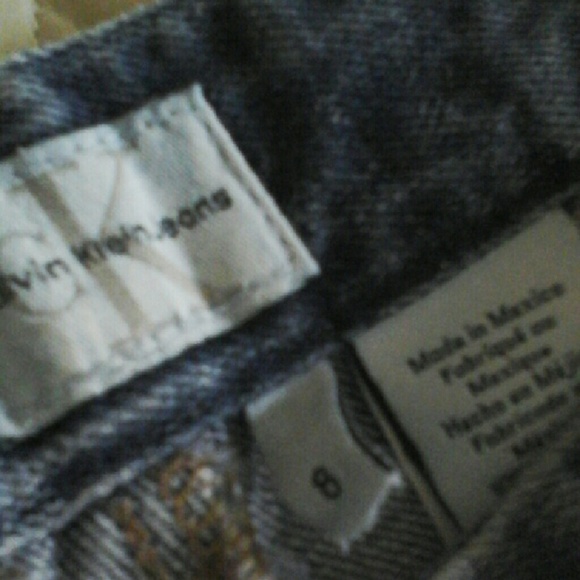 A pair of Calvin Klein Denim shorts size 8