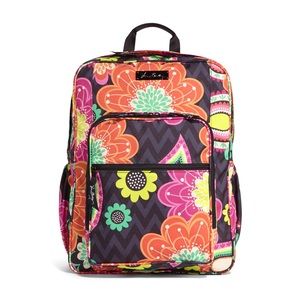 Vera Bradley Lighten Up Lg Backpack Ziggy Zinnia