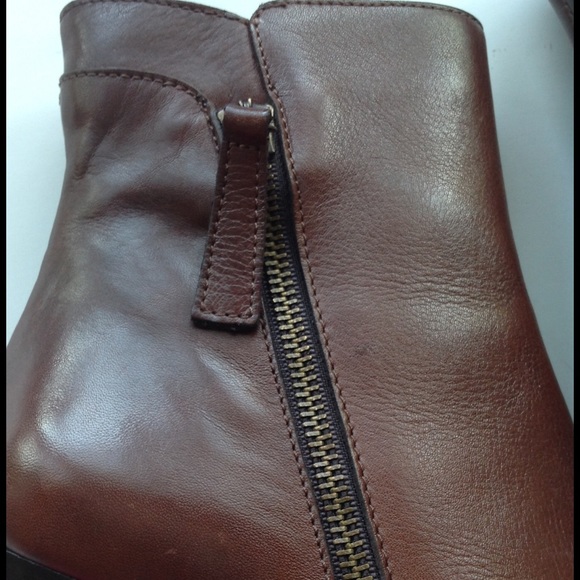 NEW SESTO MEUCCI calf leather brown ankle boot 7-8 - Picture 3 of 5