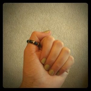 Gold and navy ring - perfect for bundle -