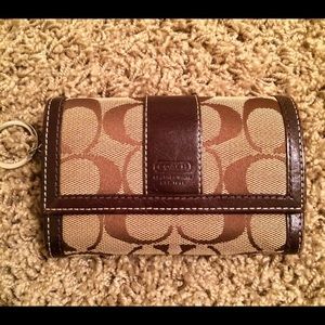 Mini Coach Wallet with Key Ring