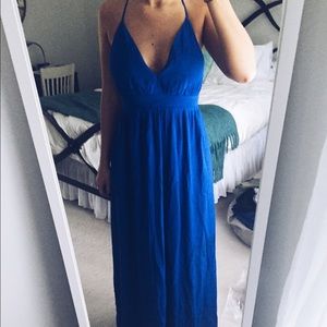 Lovers and Friends Good as Gold Maxi Dress Cobalt