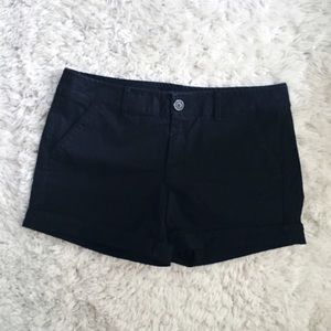 American Eagle Black Midi Shorts