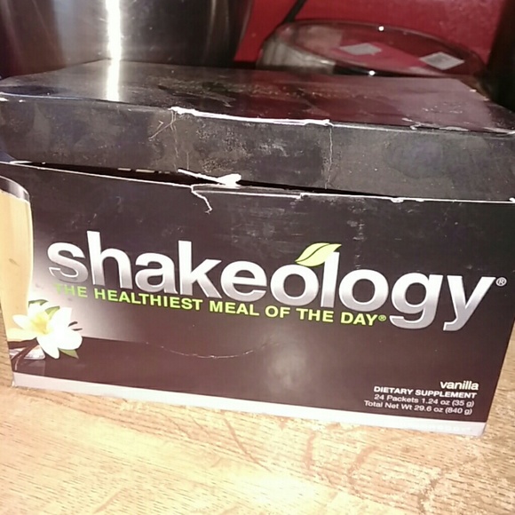 New box of vanilla shakeology