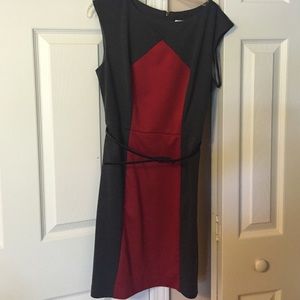 Red & Gray Dress