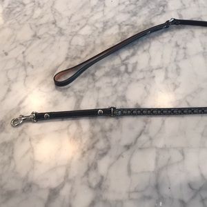 Coach dog leash in black