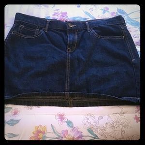 Old Navy dark denim skirt