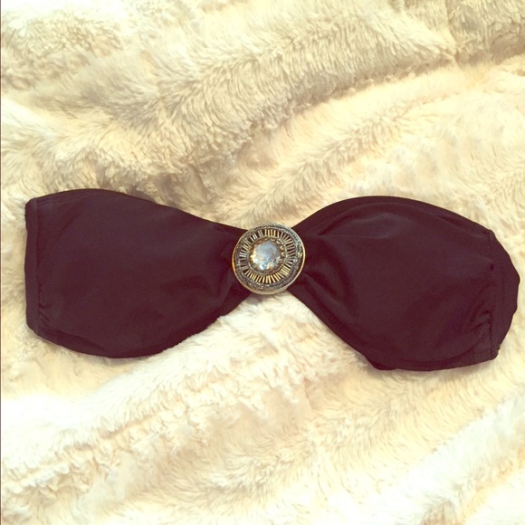 Strapless embellished bikini