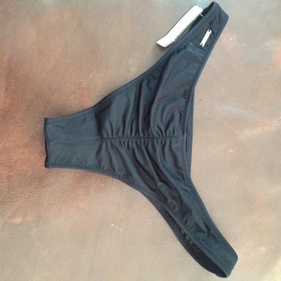 Victoria's Secret black cheeky bathing suit bottom