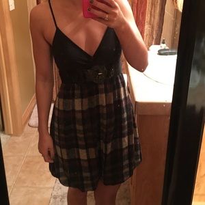 Rue 21 black and plaid dress (size S)