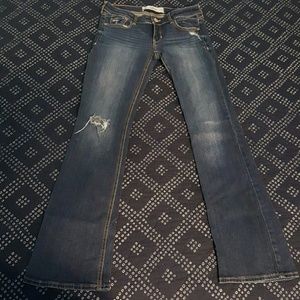 Hollister Distressed Boot Cut Jeans