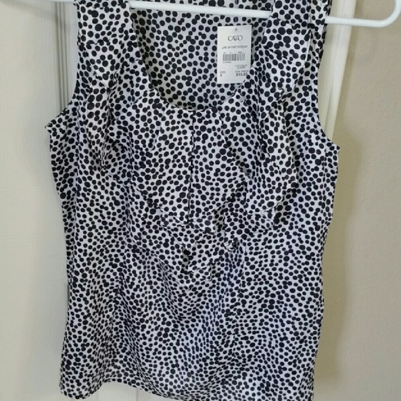 Black polka dot blouse - Picture 3 of 3